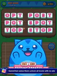 Sushi Cat Words: Addictive Word Puzzle Game Screen Shot 9