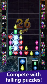 Fighting! Falling block puzzle VS.Jewels Screen Shot 0