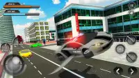 Flying Police Bike Robot Transport : Parking Games Screen Shot 4