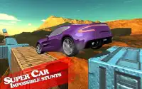 Trek Nyata: Mustahil Future Car Stunt Game Screen Shot 0
