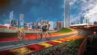 Cykl Wyścigi Gry 2021 - Rower Wyścigi Jeździec 3D Screen Shot 1