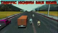 Traffic Highway Bike Rider Screen Shot 1