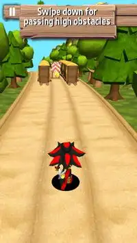 Ninja Sonic Running Shadow Screen Shot 2