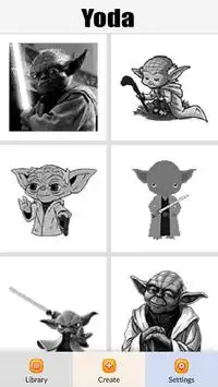 Yoda Color by Number - Pixel Art Game Screen Shot 0