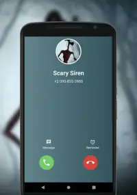 Scary Siren Fake Call Video And Chat Screen Shot 1