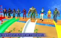 Real Super Hero Water Slide Uphill Amusement Park Screen Shot 4