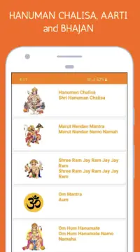 Hanuman Chalisa, Bhajan and Mantra Screen Shot 1