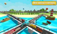Zbuduj most na rzece Sim: Gry na budowę rzeki Screen Shot 0