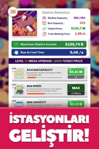 Idle Train Station Tycoon : Money Clicker Inc. Screen Shot 3