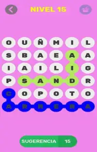 Word Hunt -  Word Search game in Spanish Screen Shot 5