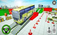 US Army Bus Parking Game 2020 : Bus Parking Game Screen Shot 1
