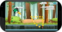 Flying Green Bird Adventure Screen Shot 2