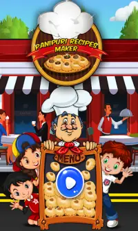 Panipuri resep Maker - Master memasak permainan Screen Shot 0