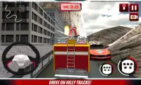 Up Hill Fire Truck Rescue Sim Screen Shot 3