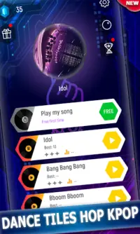 KPOP Tiles Hop Music Games Piosenki Screen Shot 0