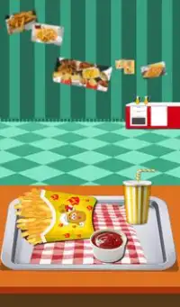 Jogo de culinária de fast food com frite francês Screen Shot 11