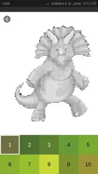 Pixel Art Dinosaurus Screen Shot 3