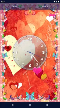 Love Hearts Live Wallpaper Screen Shot 2
