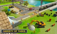 Railroad Tunnel Construction Sim: Jogos de trem Screen Shot 3