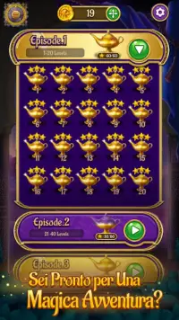 Jewels & Genies: Aladdin Quest - Giochi Match 3 Screen Shot 5