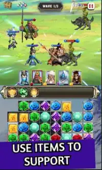 Clash of Gems : Match 3 puzzle RPG Screen Shot 2
