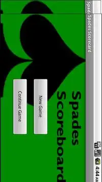 Spades Scorecard Screen Shot 0