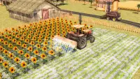 Tractor harvesting Simulator 2018 - Farming land Screen Shot 2