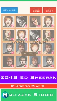2048 Ed Sheeran Special Edition Game Screen Shot 4
