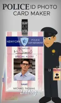 Fake Police ID Maker Screen Shot 0