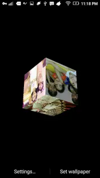 3D Cube Photo Live Wallpaper, 3d Cube Background Screen Shot 6