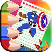 Comics Heroes para colorir