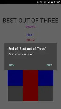 Blue vs Red - Three in a Row Screen Shot 0