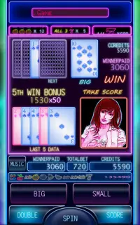 777 Fruit Neon Slot Machine Cherry Master Screen Shot 3