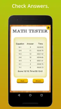 Math Tester FREE Screen Shot 3