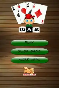الحرب - ورقة اللعب مجانا Screen Shot 2