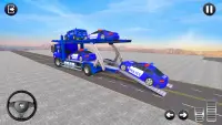 Permainan Trak Pengangkutan Kereta Polis Screen Shot 17
