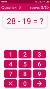 Math Game Screen Shot 2