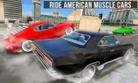 American Muscle Car Simulator 2019: jeu de conduit Screen Shot 0
