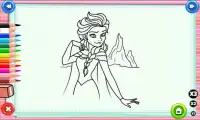 Elsa Anna Coloring Pages Screen Shot 1