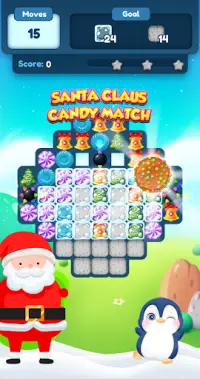 Santa Claus Candy Match - Christmas Games Screen Shot 4