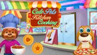 Cute Pets Kitchen Cooking: Fast Food Restaurant Screen Shot 4