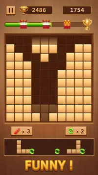 Wood Block - Classic Block Puzzle Game Screen Shot 1