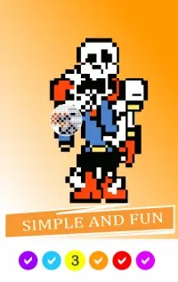 Pixel Art Papyrus Sans Color By Number Screen Shot 3