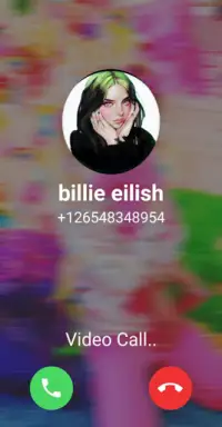 fake video call from Billie Eilish Screen Shot 4