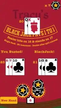 Blackjack Offline Mobile Poker Screen Shot 2