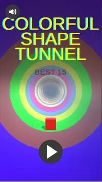 Colorful Shape Tunnel - 3D Endless Focus Game Screen Shot 0