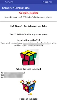 How To Solve a Rubik's Cube 2x2 Screen Shot 1