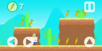 Chasseur de carottes - Cute Funny Platform Arcade Screen Shot 0