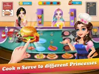 Princess Cooking Cafe Stand - Cafe Simulation game Screen Shot 2