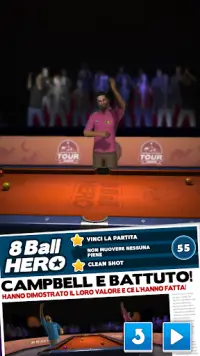 8 Ball Hero – Puzzle game di biliardo Screen Shot 0